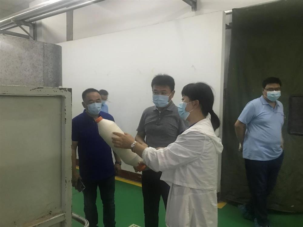 bevictor伟德集团纪委书记卢刚赴元首集团 平阴纺织工业园调研